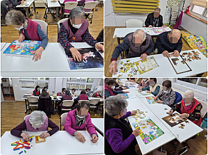 26.02.11 오후 인지 활동 프로그램 - 퍼즐 놀이