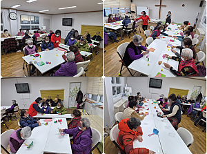 26.02.09 오후 인지 활동 프로그램 - 종이공예